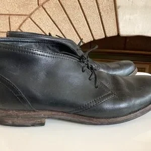 Frye | Shoes | Frye Oliver Black Leather Ankle Lace Up Boots  display picture 1